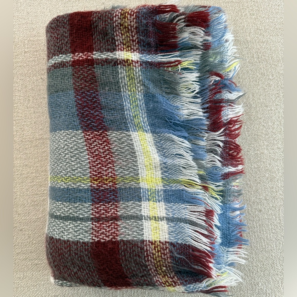 Chunky Multicolor Flannel Scarf